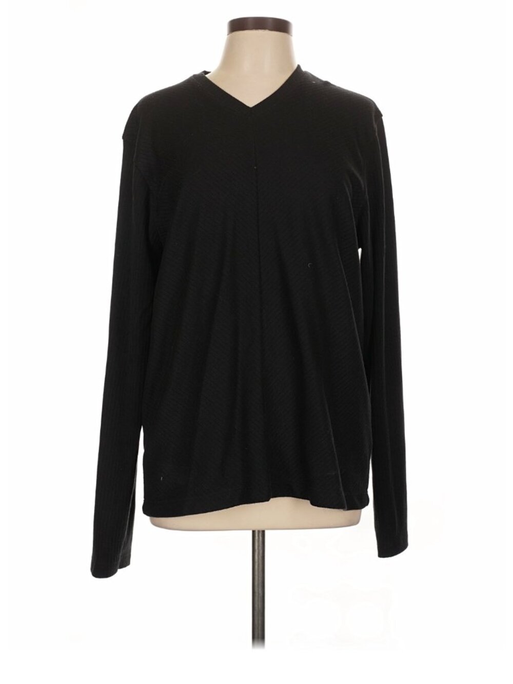 Kenneth Cole Reaction Black V-Neck Sweater